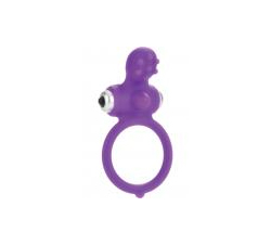 Body And Soul Inspiration Silicone Cockring Waterproof Purple 1.5 Inch Diameter 