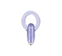 First Time Love Ring Vibrating Cockring Waterproof Purple