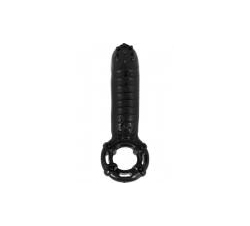 Hero Cockring & Clitoral Massager Waterproof - Black 