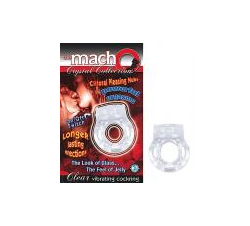 Macho Crystal Cockring Clear Vibrating 