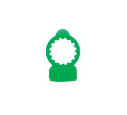 Neon Vibrating Cockring Green