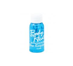 Body Heat Warming Massage Lotion Blue Raspberry 1oz. 