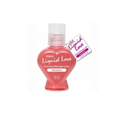  Mini Liquid Love Warming Massage Lotion Strawberry 1.25oz  