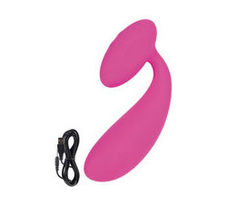 Lust L10 Silicone Dual Vibrator Waterproof Pink 5.5 Inch