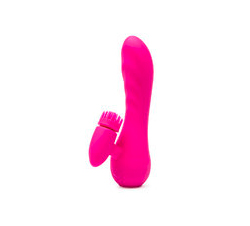  Kawaii USB Rechargeable Rabbit Vibrator with Rotating Clitoral Stimulator