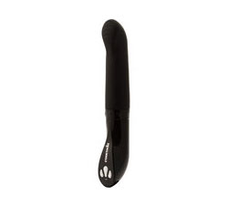 Cascade Twilight Ripple Self Lubricating Silicone Vibe Black