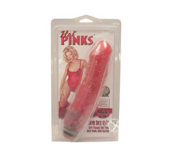 Hot Pinks Devil Dick Jelly Dong With Glitter 8.5 Inch Pink