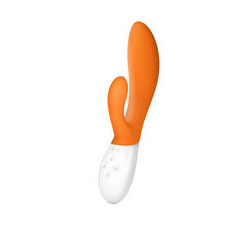 Ina 2 Dual Vibrating Silicone Massager Waterproof Orange
