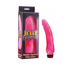 Jelly Fantasy Vibes 1 Multispeed Vibrator 8 Inch Pink
