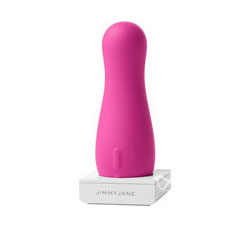 Jimmyjane Form 4 Silicone Rechargeable Vibrator Waterproof Pink 3.25 Inch