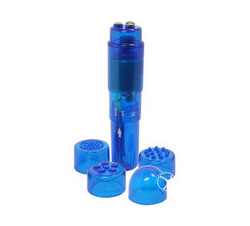 Mini Mite Vibrator Waterproof 3.75 Inch Blue
