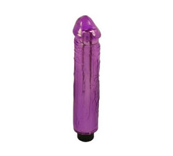 Silicone Vibrator Waterproof 7.5 Inch Purple